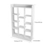 46" Tall Adjustable 4-Shelf Wood Bookcase Storage Shelving Book Wide Bookshelf