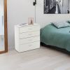FCH Modern Simple 4-Drawer Dresser White