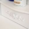 LED Single Mirror 4 Drawer Dresser White