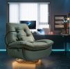 smart multifunction recliner chair electric yellow
