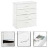 FCH Modern Simple 4-Drawer Dresser White