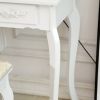 LED Single Mirror 4 Drawer Dresser White